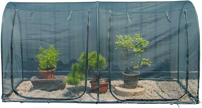 Large Tunnel 8.2'x4' Plant Netting Cover 4FT Tall Crop Cage Netting Pest Guard by porayhut