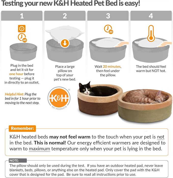K&H Pet Products Thermo-Kitty Bed Heated Cat Beds - Image 6