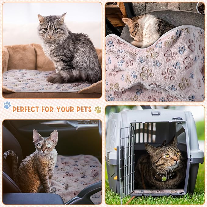 Tatuo 4 Pcs Dog Blanket for Pet Cat Blankets Indoor Puppy Teething Stuff Toys - Image 4