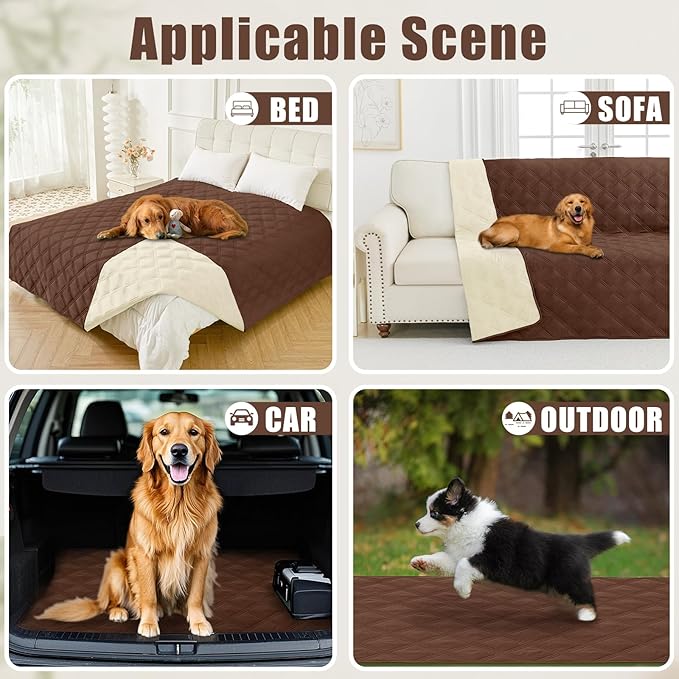 Smiry Waterproof Dog Bed Cover Blanket 40x50, Soft Reversible Pet Blanket - Image 5