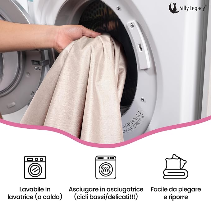 SILLY LEGACY Thin Reversible Waterproof Protective Bed Cover, - Image 6