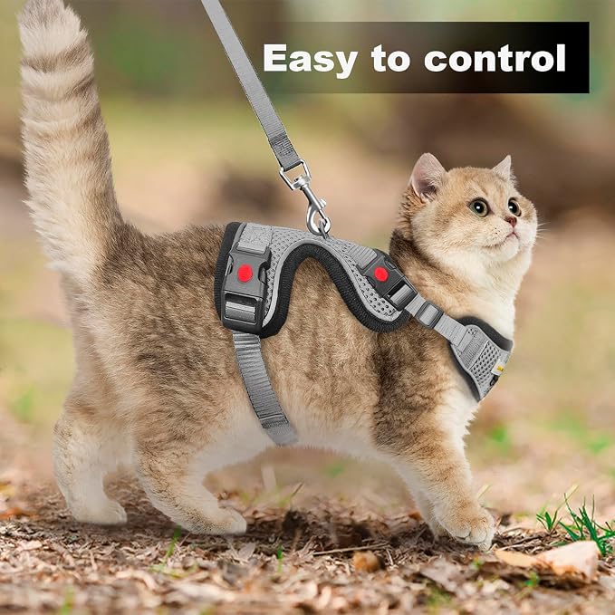 Cat Harness and Leash for Walking, Retractable Cat Harnesses and Leash Set - Image 5