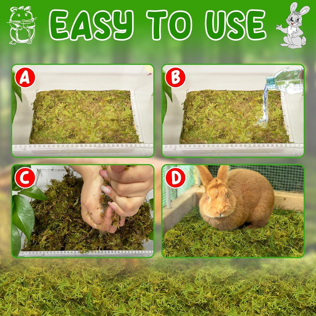 Halatool Hamster Moss Bedding, 25QT, 1.1LB - GlobalHabitat Supply