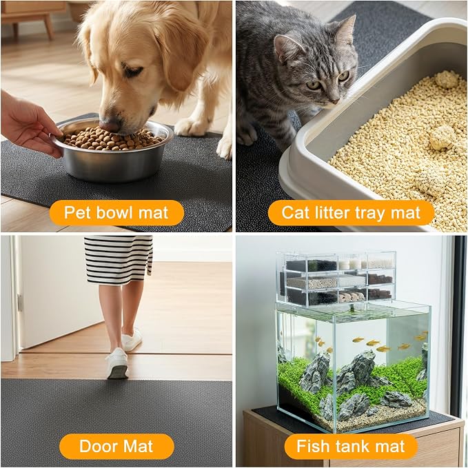 Under Pet Cage Mat for Bird Cages, Dog Kennels, Reptile Aquariums, Dog Kennels - Image 5