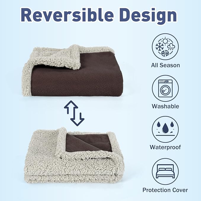 Kritter Planet Waterproof Dog Blanket, Reversible Water Proof Pet Blanket - Image 2