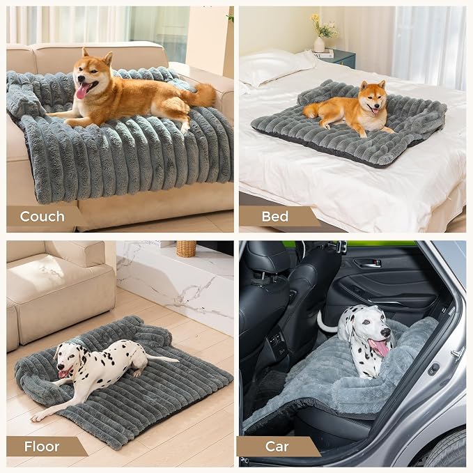 Avont Dog Bed Mat for Couch, Warm Fluffy Calming Sofa Topper Furniture - Image 4