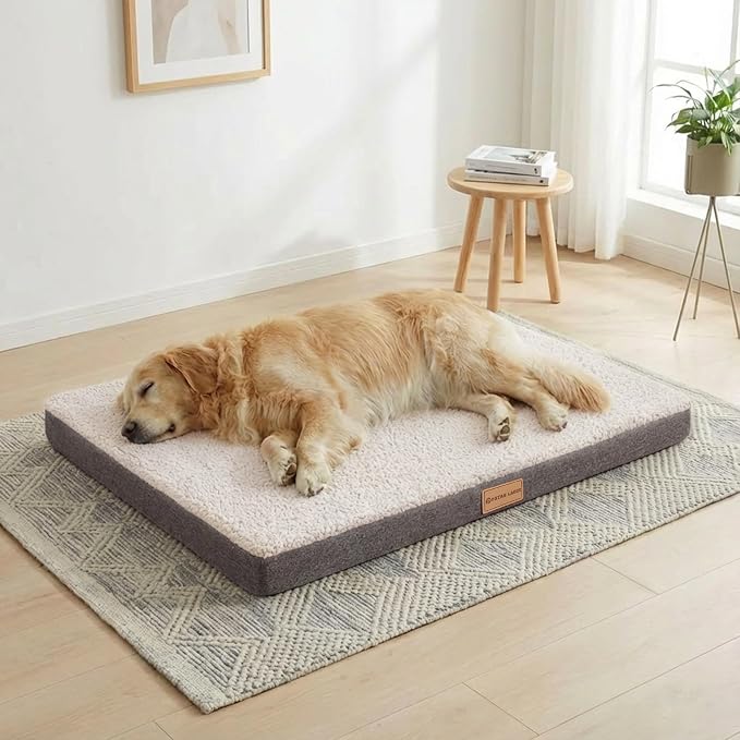Patas Lague Orthopedic XL Dog Bed Large Sized Dog 48''X30'', Soft Waterproof by PatasLague