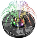 SZMP Solar Water Fountain Upgraded 100% Glass Panel, 3.5W Solar Powered by SZMP