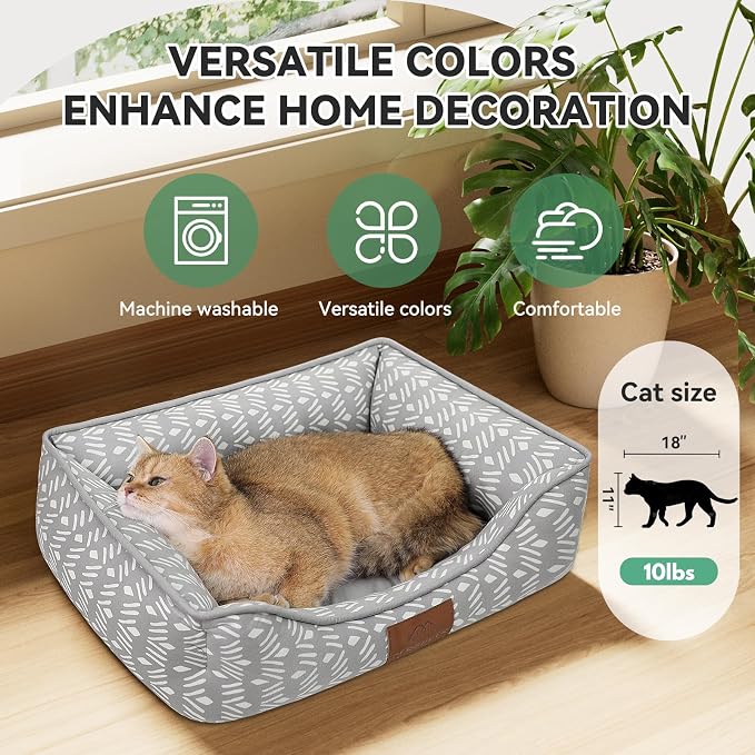 Rectangle Cat Dog Bed for Large Medium Small Pets Indoor Outdoor Machine - Image 4
