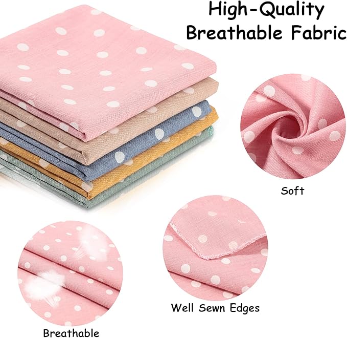 5 Pieces Dog Bandana Pet Summer Bandana Point Kerchief Dog Washable Scarf Soft - Image 5