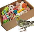bird toys，Colorful Parrot Foraging and Tearing Toy Box by kencunay