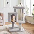 Allewie 29 Inches Cat Tree Tower/Plush Perches Platform/Condo/House/Sisal by Allewie