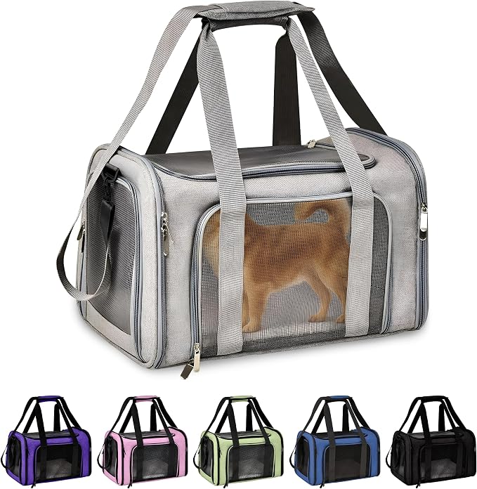 Pet Travel Carrier Bag – Airline Approved Soft-Sided Dog & Cat Carrier by ThePupQuartet