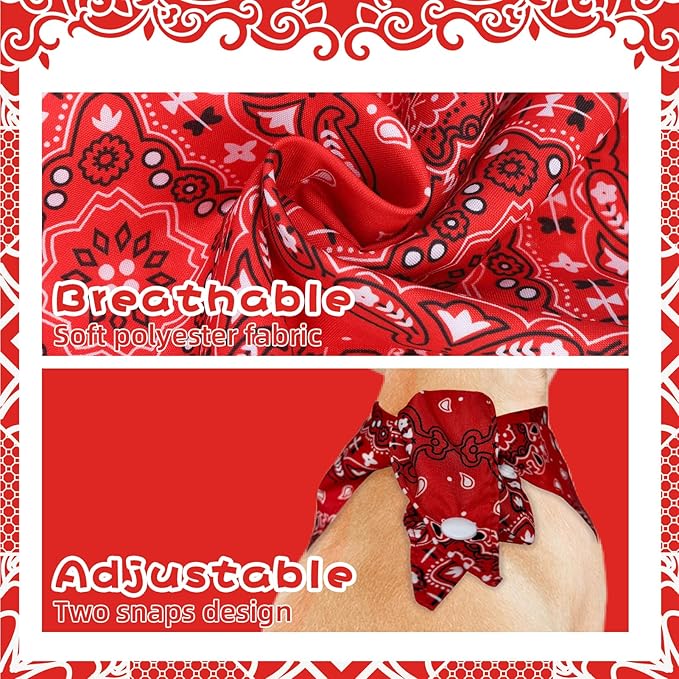 PAWCHIE Dog Bandanas Small Reversible Styles Pet Triangle Scarf Bibs - Image 4