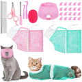 10 Pcs Cat Bathing Bag Set Pet Mesh Shower Bag Anti Bite and Scratch Pet by Kritkin