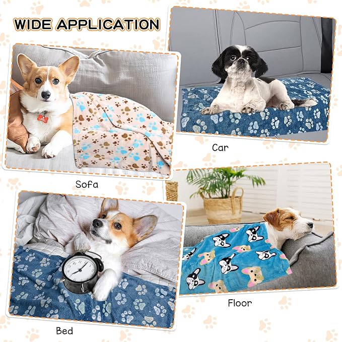 Rezutan Premium Dog Blankets for Large Dogs & Cat Flannel Blanket Washable - Image 3