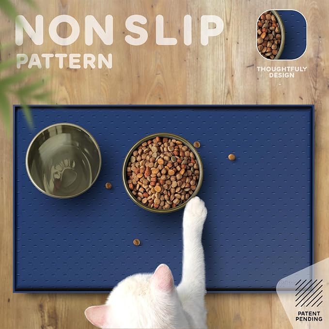 Dog Food Mat - Raised Edges Dogs Mat - Image 4