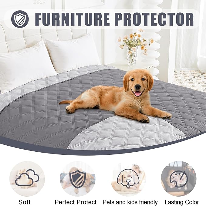Smiry Waterproof Dog Bed Cover Blanket 52x82, Soft Reversible Pet Blanket - Image 8