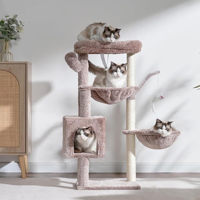 Heybly Cat Tree, 39.4 Inches Tower Condo - Image 8