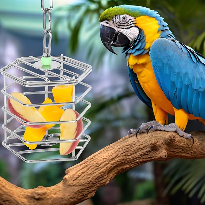 Stainless Steel Bird Suet Feeder Cage - Image 6