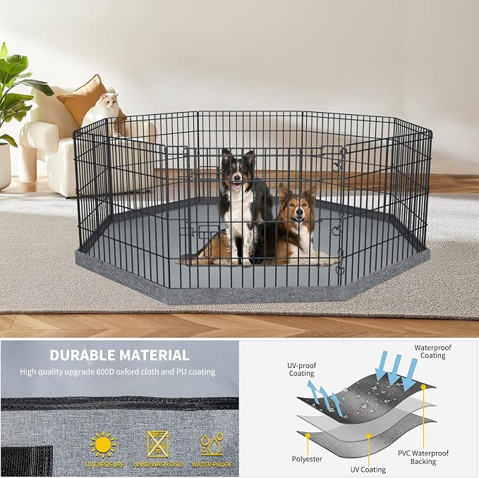 PETIME Bottom Cover Mat for Dog Playpen Pen Water-Resistant Pad Floor Protector - Image 4