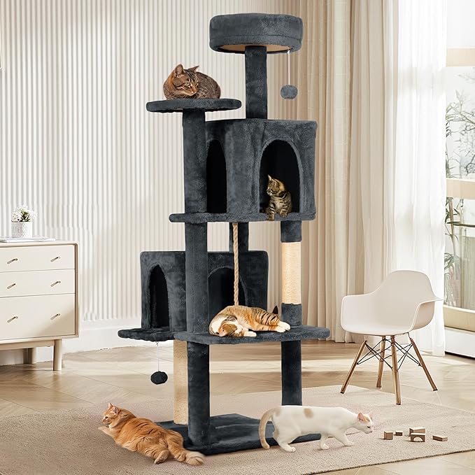 58.5inch Large Cat Tree Tower Condo - Image 7