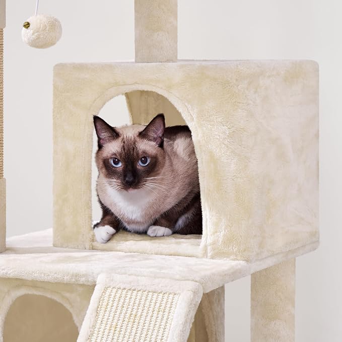 Yaheetech Cat Tree for Indoor Pets, 36in Tower Condo w/Extra Large Perch - Image 8