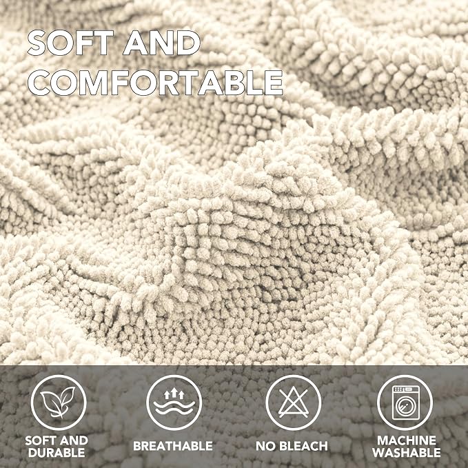 H.VERSAILTEX Non Slip Pet Couch Cover Chenille Dog Bed Protector Thick Soft - Image 2