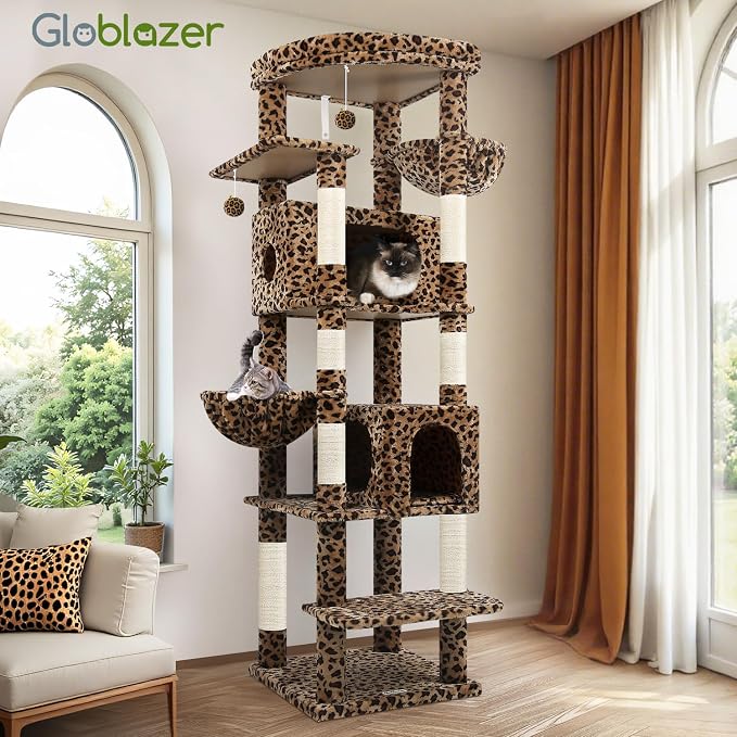 Globlazer Heavy Duty Cat Tree, 74inch Sturdy Cat Tower - Image 7