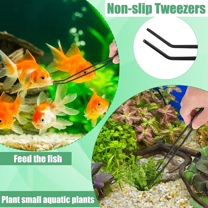 Aquarium Aquascape Tools Kit, 4 in 1 Anti-Rust Aquatic Plant Aquascaping Tool - Image 5