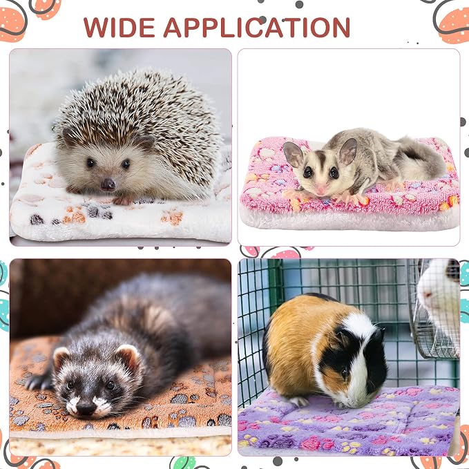 Tuanse 4 Pack Ultra Soft Dog Cat Bed Mat Small Animal Guinea Pig Bed - Image 6