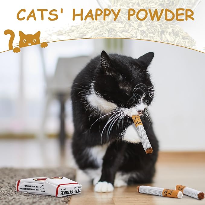 Nocciola 3 Pack Catnip Toys for Cats, Funny Cat Toys Filled - Image 4