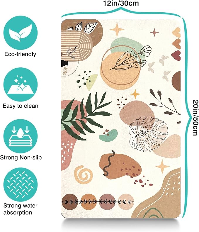 Pet Feeding Mat for Floors Waterproof Dog Mat for Food and Water Absorbent - Image 4