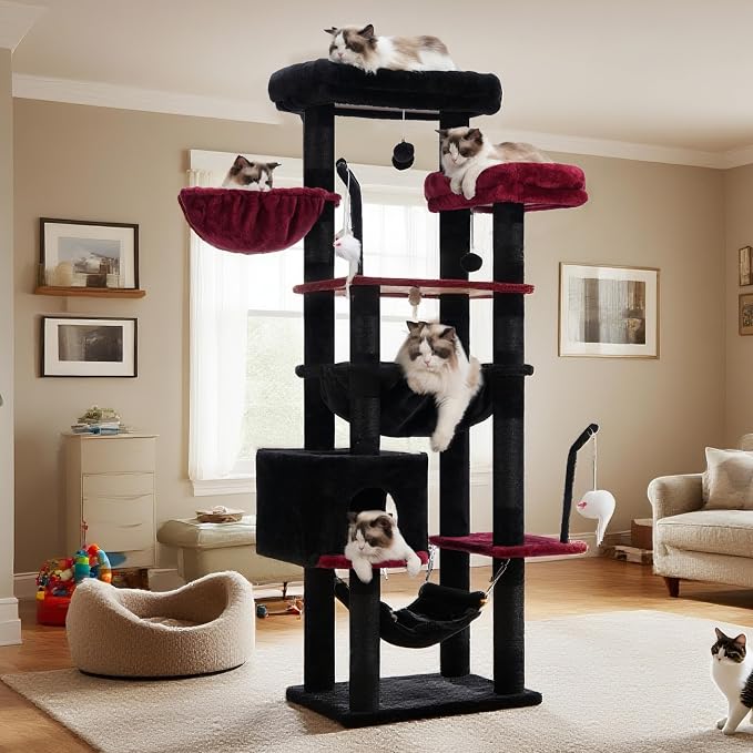 Gothic Cat Tree, Cat Tower for Large Cats - Image 9