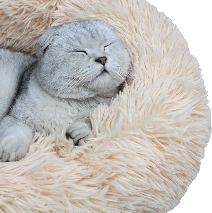 BODISEINT Modern Soft Plush Round Pet Bed - Image 4