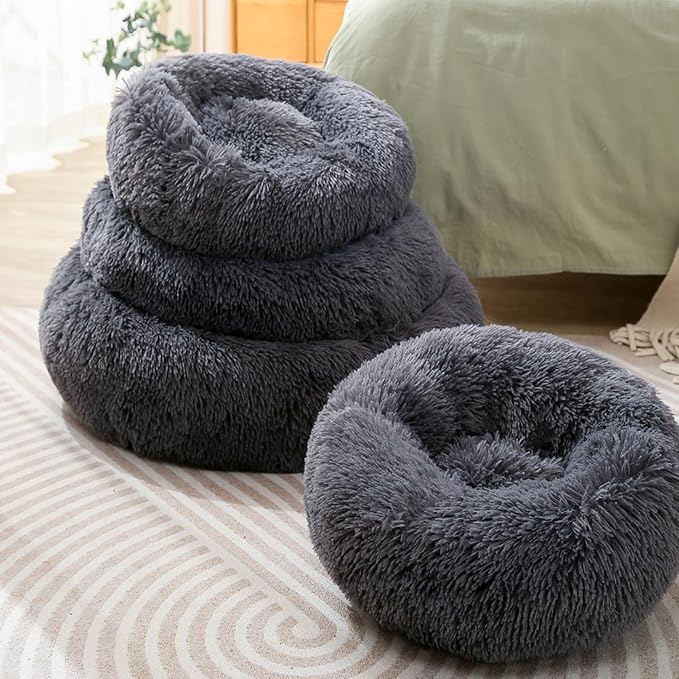 Donut Dog Bed Large Cat Bed Pet Bed Cat Donut Large Ferret Cave Pet Sofa Pet - Image 2