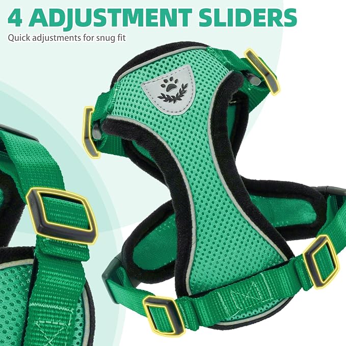 PUPTECK Cat Harness and Leash Set Escape Proof Reflective Cat Walking Harness - Image 4