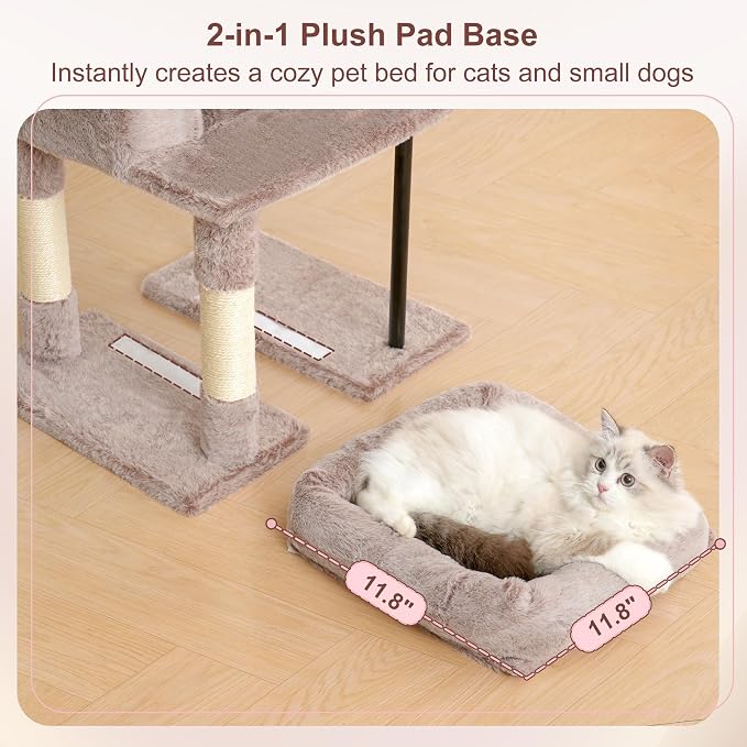 Heybly Cat Tree, 45.3-Inch Cat Tower - Image 6