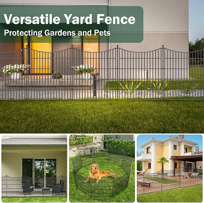 5 Panels Decorative Garden Fence - Image 6