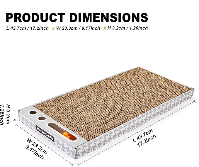 Cat Scratching Board 3 Pack – Reversible Cardboard Scratcher - Image 3