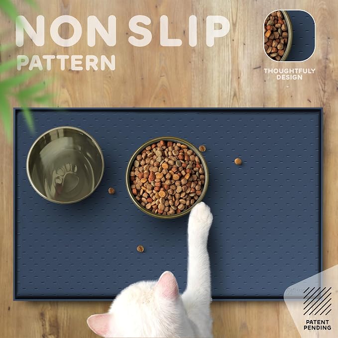 Dog Food Mat - 24x15 Raised Edges Dogs Mat - Image 4