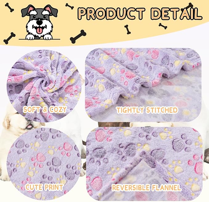 Rezutan 1 Pack 3 Blankets for Dogs, Dog Blanket for Large & Medium Pet Cat - Image 2