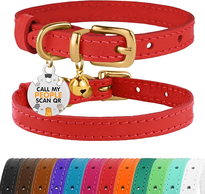 BRONZEDOG Leather Cat Collar by BRONZEDOG