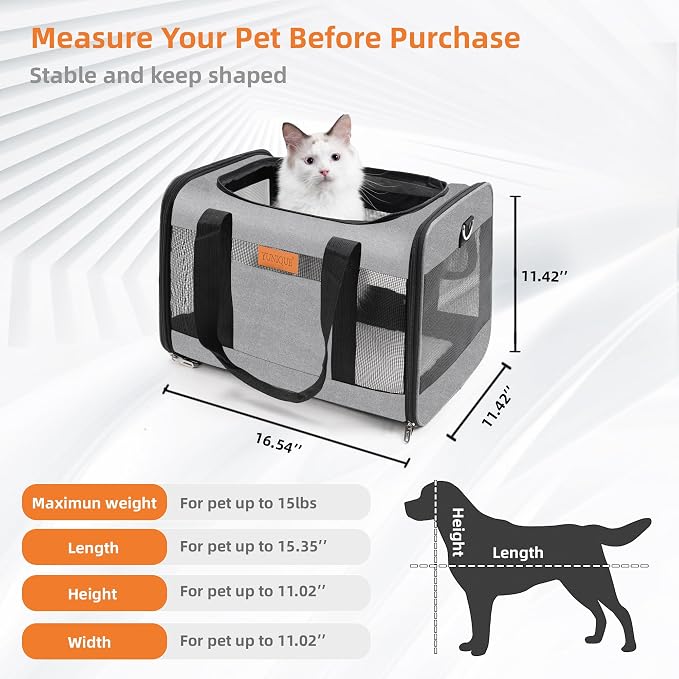 YUNIQUE Soft-Sided Cat & Dog Carrier - Image 5