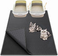 Cat Litter Box Mat: 36"x 30" Waterproof Kitty Cat Litter Trapping Mat, by Createabetterlifeforyou