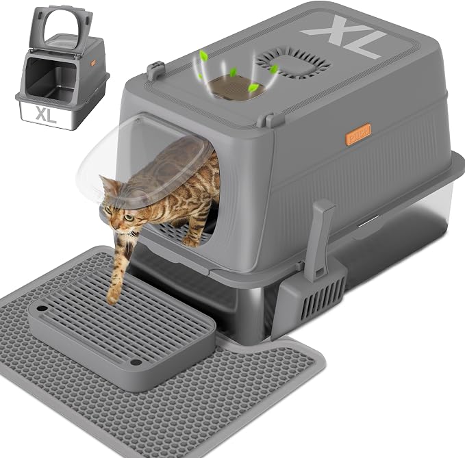 Anywish Stainless Steel Cat Litter Box by Unknown