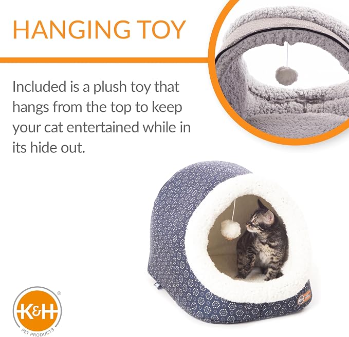 K&H Pet Products Thermo-Pet Cave Heated Cat Bed - Image 5