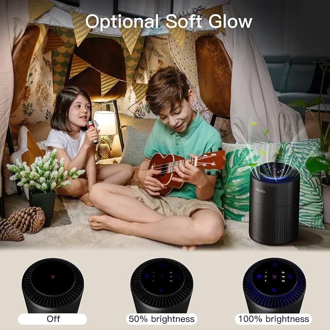 2 Pack Air Purifiers for Home Bedroom H13 True HEPA Air Filter Cleaner - Image 7