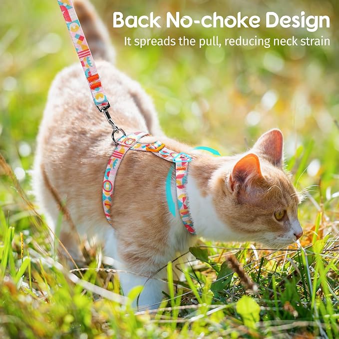 Dooradar Cat Harness and Leash, Escape Proof Adjustable Kitten Vest, - Image 6