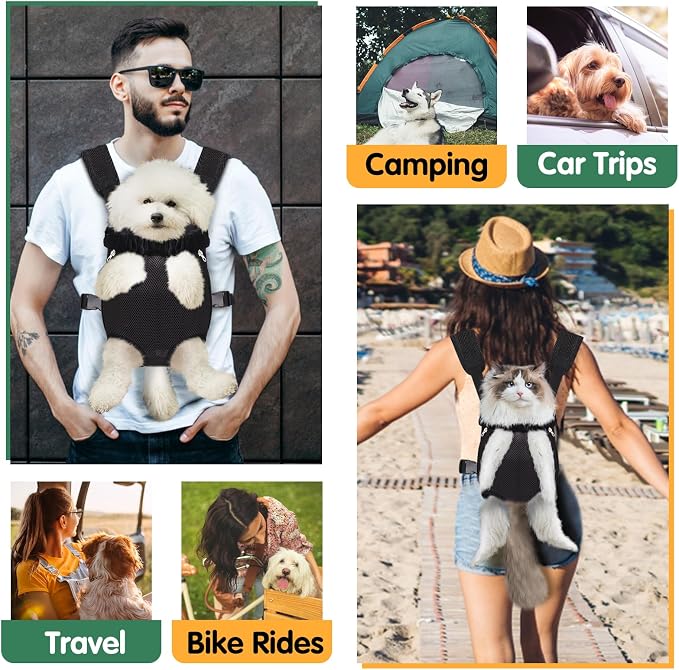 Pet Carrier Backpack, Hands-Free Adjustable Dog Front Carrier Legs Out & - Image 6